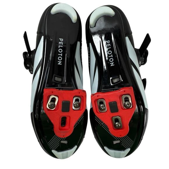 PELOTON PL-SH-B-45 Black Leather Low Top Cycling With Cleat Shoes Size 39 / US 8 - Picture 8 of 10
